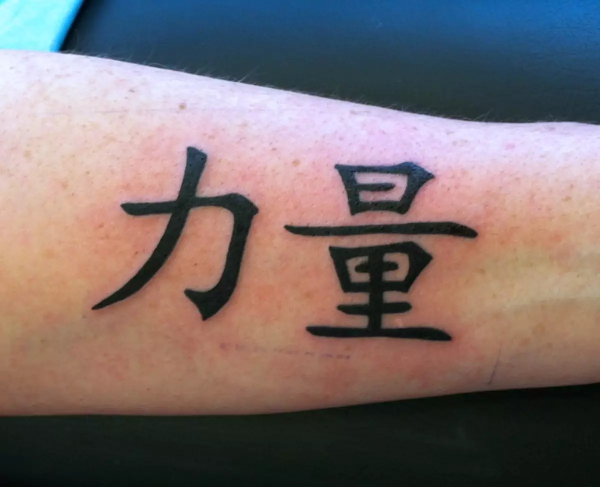 Японские символы на руке