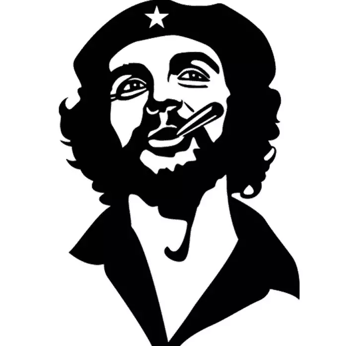 Tattoo“Che Guevara”（31张照片）：Ernesto Che Guevara Tattoo，肩部和乳房的草图和款式概述，最好的想法 13875_12