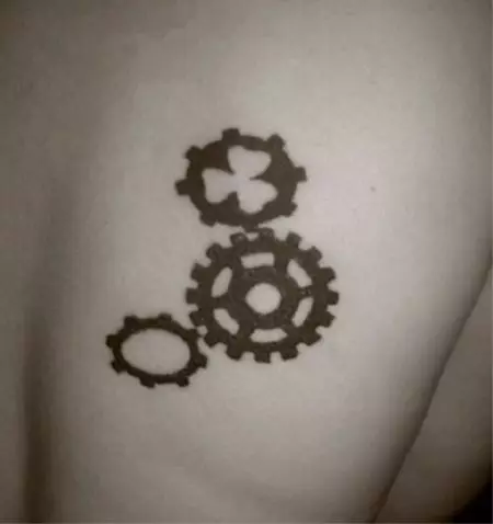 Steampunk紋身：草圖，紋身在手上，在前臂和身體的其他部分。女孩和其他版本的紋身的心 13883_36