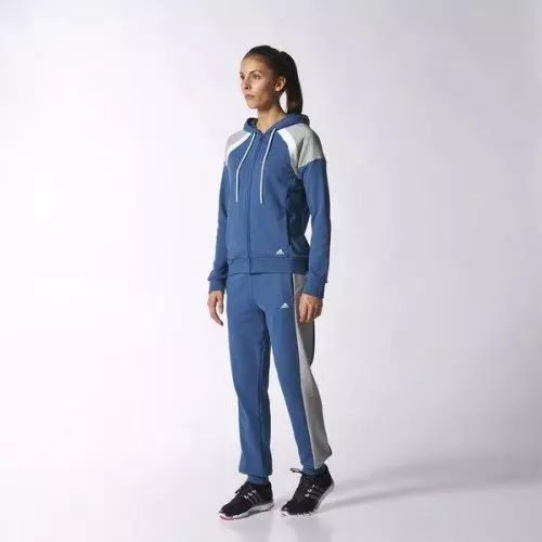 Adidas खेल सूट (100 फोटोहरू): महिला र बालबालिकाको खेल सूट, Adidas persche डिजाइन, प्रदर्शन र वास्तविक म्याड्रिड 1388_11