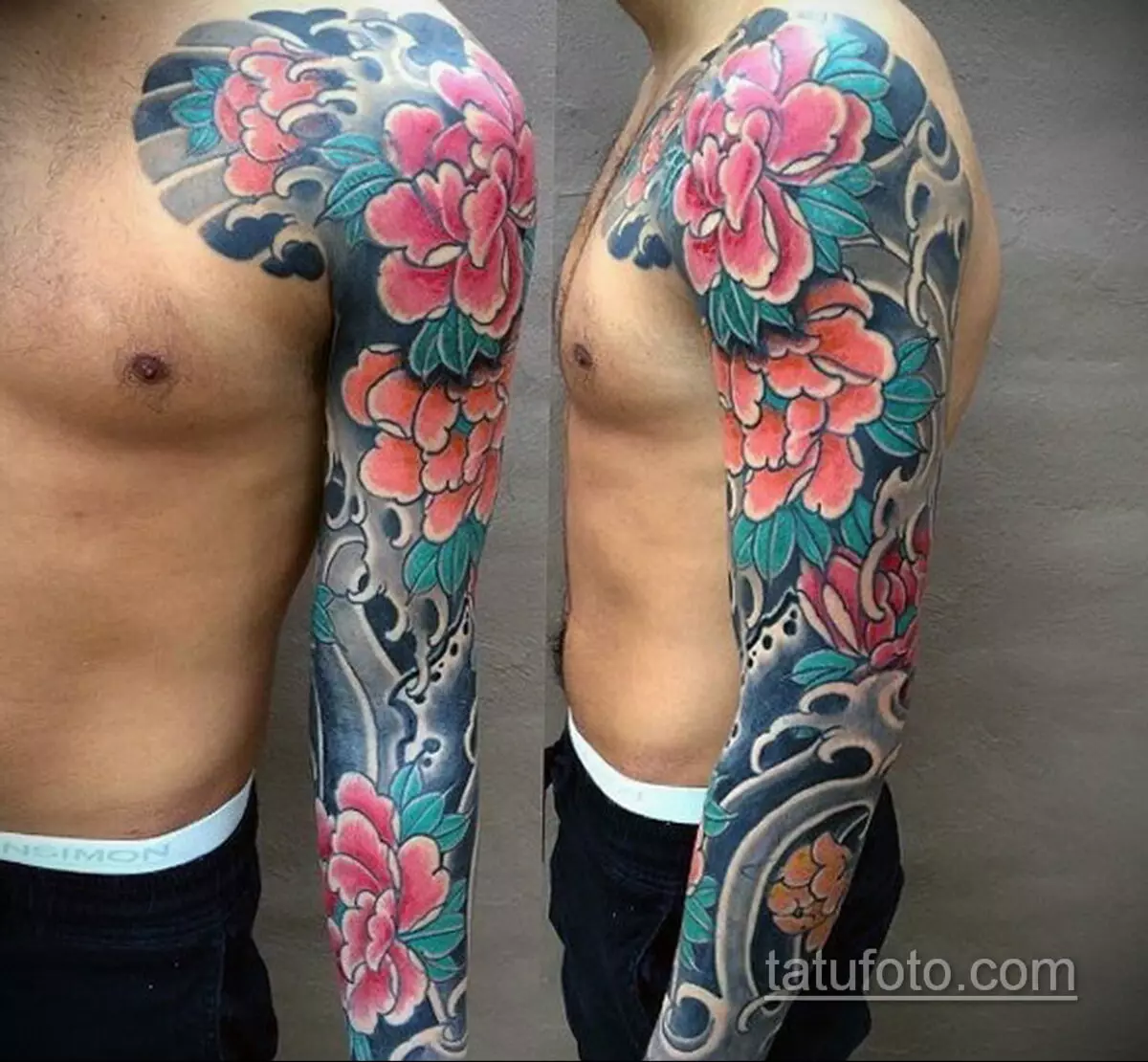 Japan Tattoo Sleeve: MaJapan tattoo makate, dema uye chena uye ane mavara. Semi-auction uye ese 