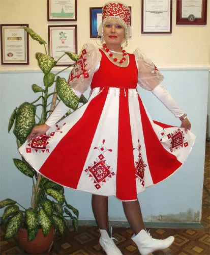ベラルーシ国立スーツ（67写真）：ベラルーシ、子供用、冬の衣装の女性の民俗衣装の要素 1392_51
