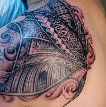 Samoa Tattoo: Samoan tatuajeen zirriborroak eta haien esanahia, ezaugarriak eta aukerak tatuajeetarako 13942_14