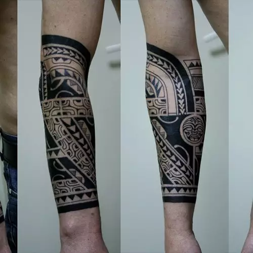 Samoa Tattoo: Samoan татуировкаларының эскиздері және олардың мағынасы, татуировканың ерекшеліктері мен нұсқалары 13942_15