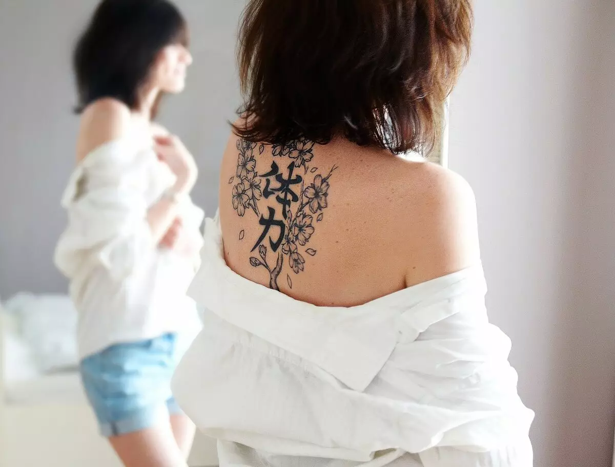 Tattoo Charms meitenēm: tarifu tetnismanu nozīme sievietēm no ļaunajām acīm un bojājumiem, tetovējums uz rokas uz rokas un uz citām ķermeņa daļām 13951_29