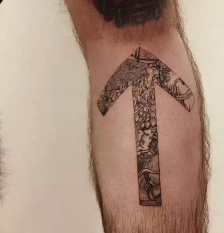 Tattoo «Скандинавия рун»: Викинг мен эскиздерін Руна құны. білек және дененің басқа бөліктеріне жағынан руникалық тату, 13975_23