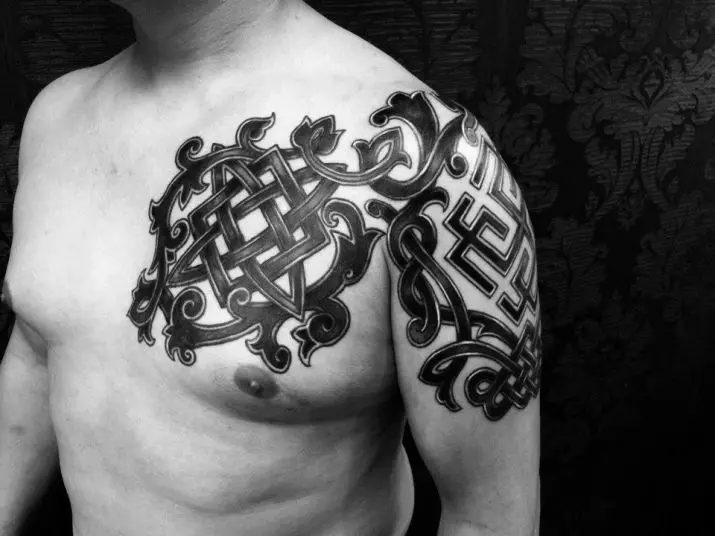 Keltų tatuiruotė: tatuiruočių ir eskizų vertė. Apyrankės, runos ir kiti simboliai keltų stiliaus. 