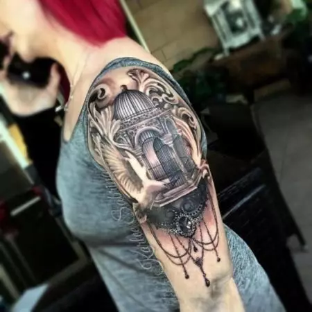 ბაროკოს tattoo: მამაკაცის ესკიზები და ლამაზი tattoo ერთად ნიმუშების გოგონების. Tattoo 