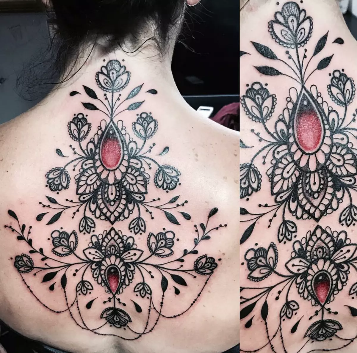 Μπαρόκ τατουάζ: Ανδρικά σκίτσα και όμορφο τατουάζ με μοτίβα για κορίτσια. Τατουάζ 