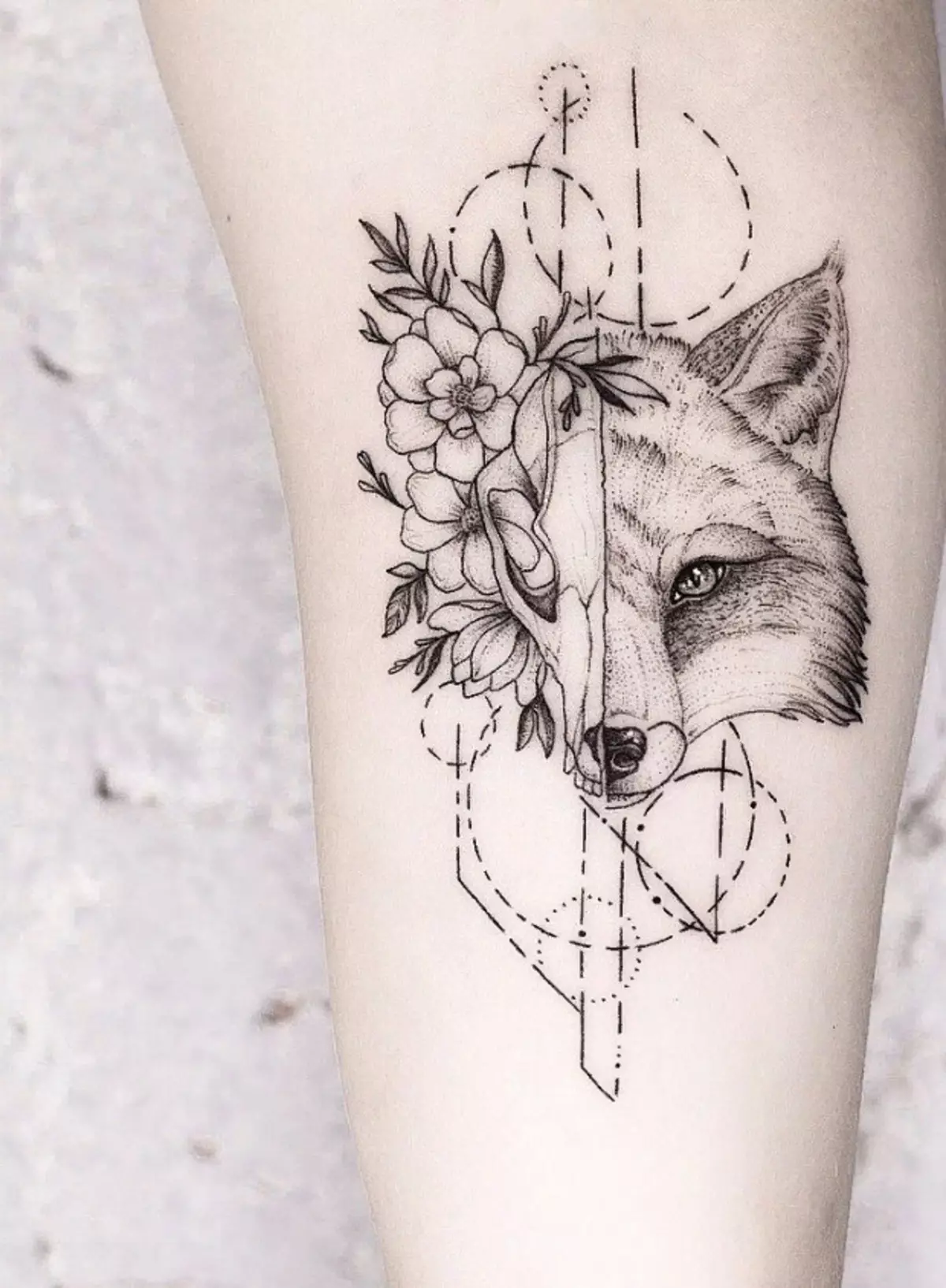 Grafisk Tatovering: Tatovering Sketches med blomster til piger, Sleeve og andre eksempler tatovering for Hands (underarm, børster) og skulder med dyr, Månen, hjerte og Bird 13997_9