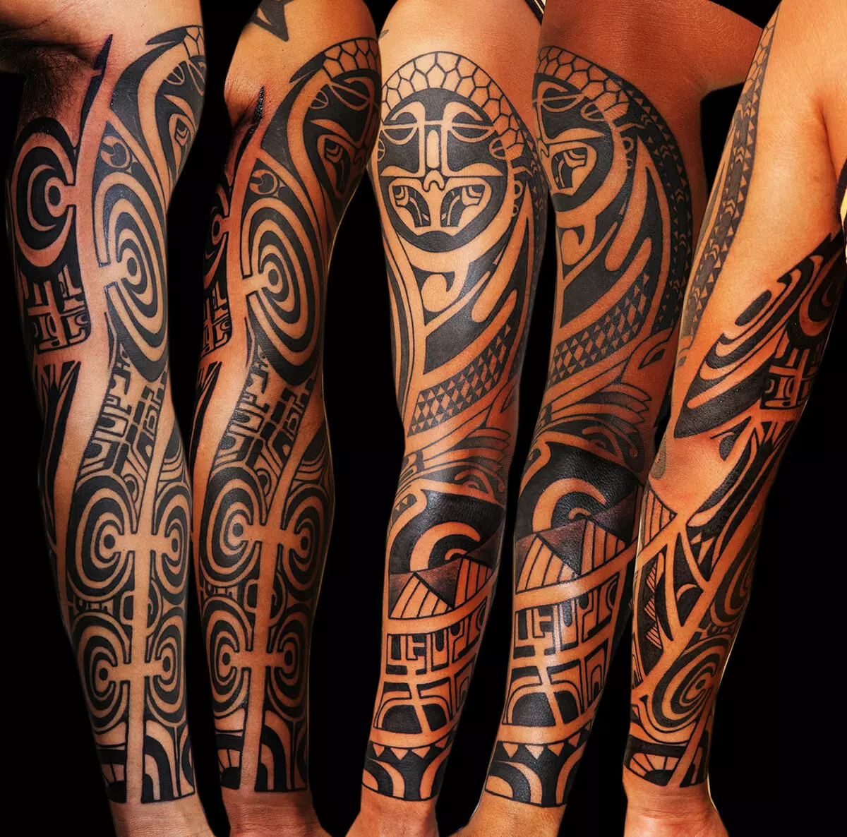 Maya Tattoo: Skice tetovaže v stilu indijcev plemena. Pomen. Koledar, vzorci in druge dodatne risbe 14013_12