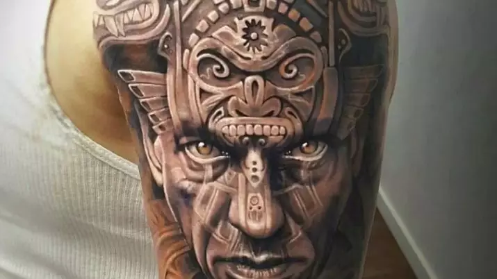 Maya Tattoo: schetsen van tatoeages in de stijl van de stam Indianen. Betekenis. Kalender, patronen en andere aanvullende tekeningen 14013_18