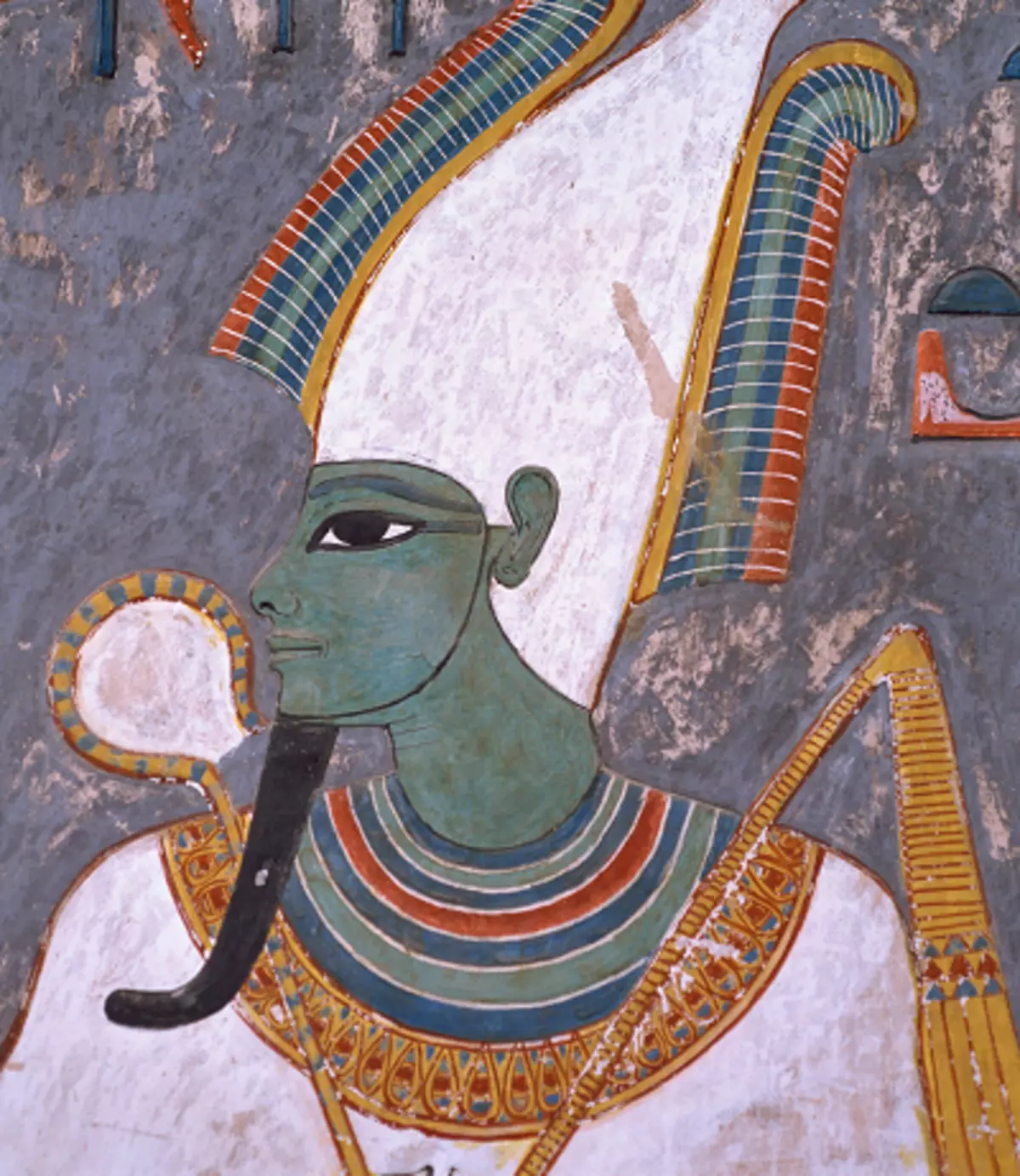 タトゥー「エジプトの神」：オシリス、アモンRA、山々、エジプトの他の神々、入れ墨のスケッチとその意味。肩の上のタトゥー、前腕の上および体の他の部分に 14016_23