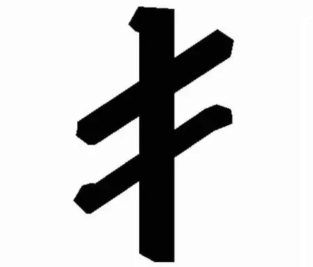 ルーンの形式でタトゥー（62枚）：値とスケッチ。手の上と指の上に、後ろと胸の上に入れ墨。 runes-amuletsと強度のルーン、その他のオプション 14028_22