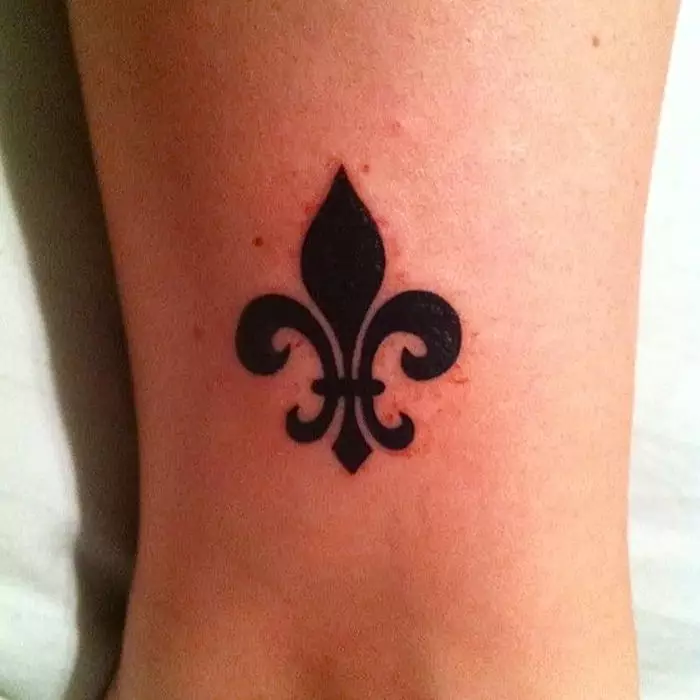 纹身“百合”（47张照片）：价值，纹身素描。纹章和虎莉莉在手和大腿，腿部和后面 14092_9