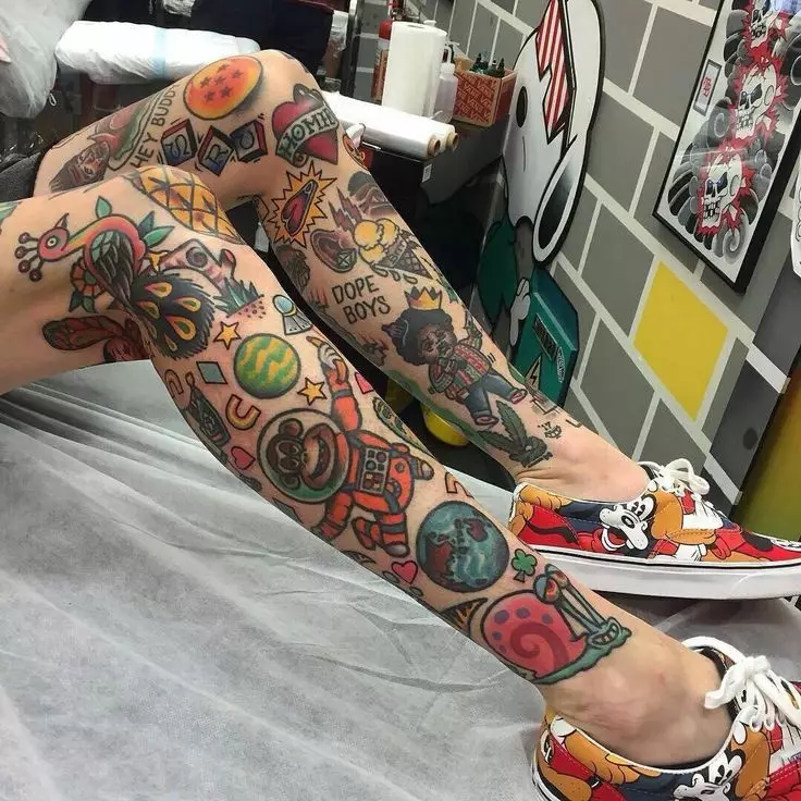 Παλιά τατουάζ Skyl: Τατουάζ σκίτσα, μαύρο και άσπρο μανίκι και λίγο χελιδόνια, καρδιά και πάνθηρα, φίδι και άλλες εικόνες τατουάζ για το στήθος, τον ώμο και τα πόδια 14139_33