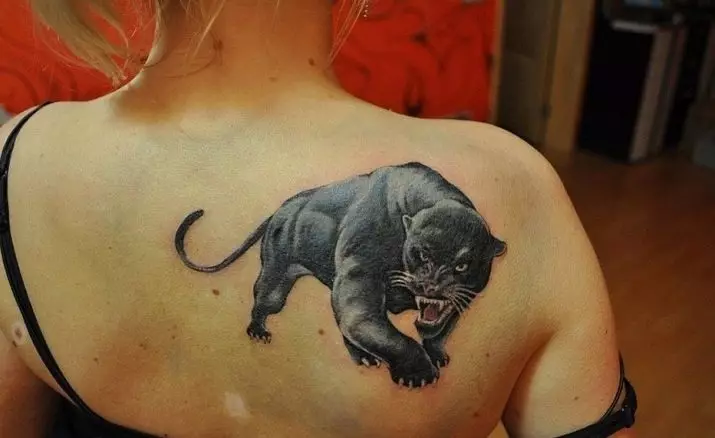紋身“Panther”（42張）：紋身的價值和草圖。黑色和粉紅色的豹是什麼意思，磨呢？紋身在手上，在我的肩膀和腿上 14160_14