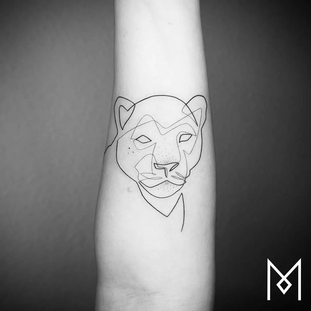 紋身“Panther”（42張）：紋身的價值和草圖。黑色和粉紅色的豹是什麼意思，磨呢？紋身在手上，在我的肩膀和腿上 14160_18