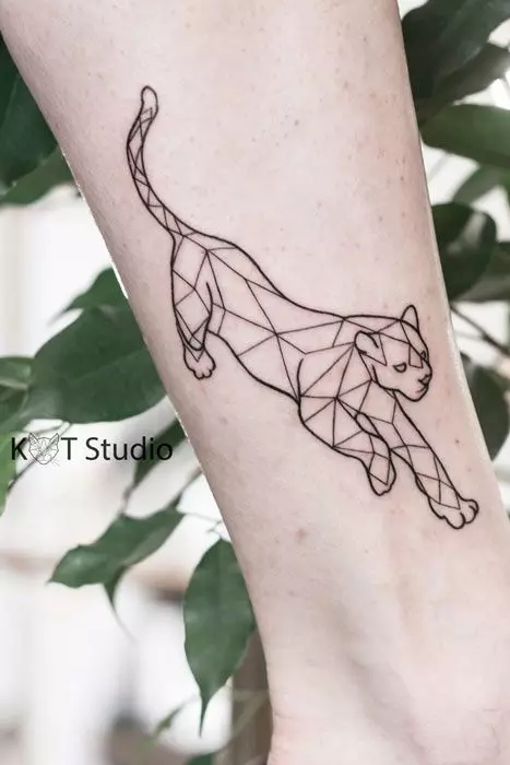 紋身“Panther”（42張）：紋身的價值和草圖。黑色和粉紅色的豹是什麼意思，磨呢？紋身在手上，在我的肩膀和腿上 14160_19