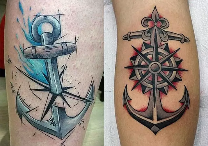 Anchor Tattoo: Iko kukosha kweTattoo uye sketches, tattoo yevasikana uye kune varume, maTattoo paruoko uye gumbo, pachiuno, pachipfuva uye mune mamwe matunhu 14162_2