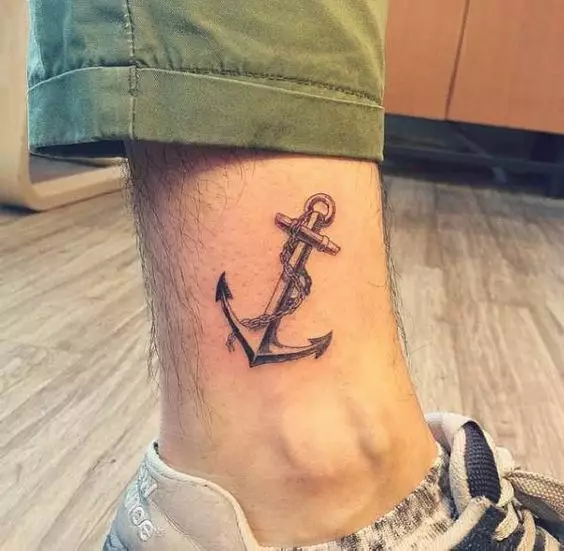 Anchor Tattoo: Verðmæti tattoo og teikningar, húðflúr fyrir stelpur og karla, húðflúr á hendi og fót, á fingri og á úlnliðnum, á brjósti og í öðrum svæðum 14162_59