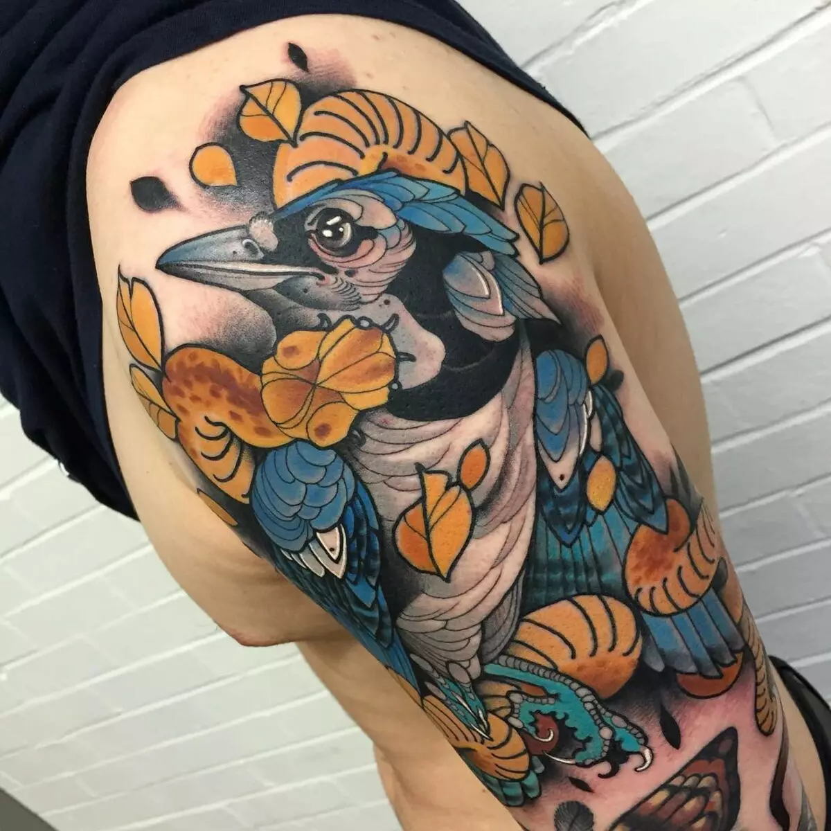 Tattoo Nesrverted: skica tatuazhe dhe karakteristika të stilit tradicional neo, tatuazh në formën e owls dhe mace, luan dhe të tjerët 14206_4