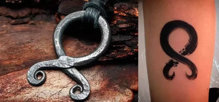 Tattoo Vikings (55 Fotoen): Viking Tattooen Wäert. Tattoo op d'Schëller, Ärmelen op Hänn fir Männer an Tattoo op der Ënneraarm, op der Récksäiten 14249_33