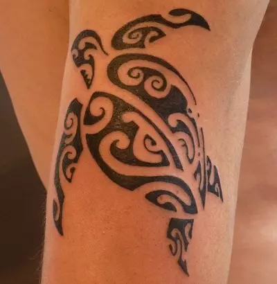 Maori Tattoo (36 foto's): Men's tattoos op hand en die betekenis daarvan, sketse, tatoo se vroue in die styl van die stam, simbool review 14254_17