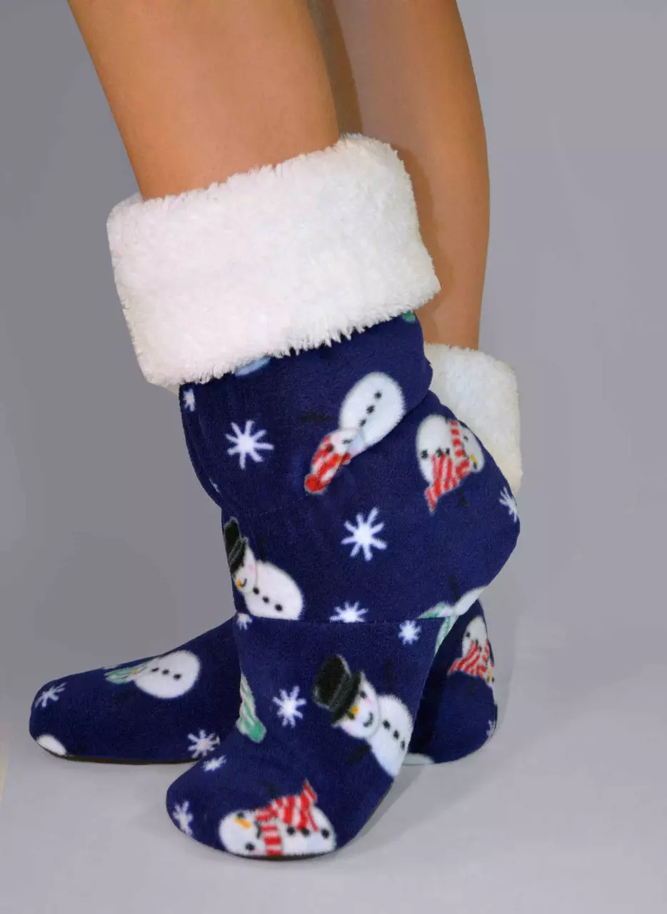 Indoor slippers (88 foto's): Women's blauwe en zwarte modellen voor thuis, Nieuwjaar en voor de gasten, te koelen van Fuzzy Friends 14262_13