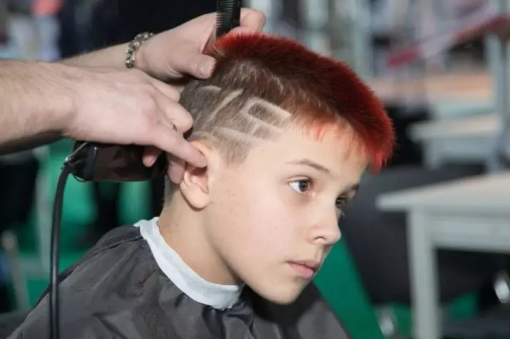 頭髮紋身（87張照片）：男孩，女孩和男人的想法。閃電在頭髮和網絡上，兒童和成人髮型的其他選擇 14270_44