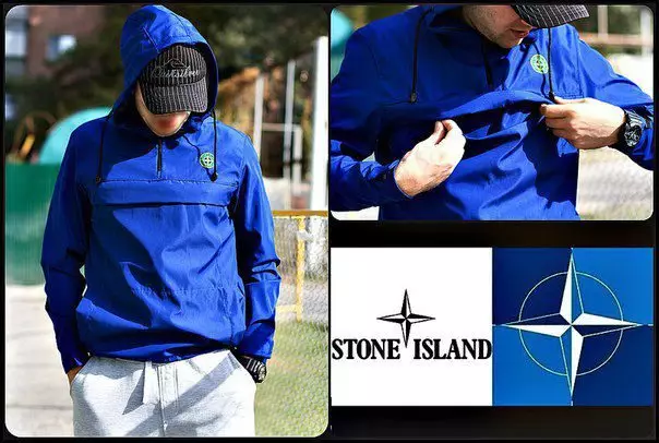 ANORAKI STONE ISLAND: Modellen, froulju Anoraks Stone Yslân, Stone Aylend 14273_3