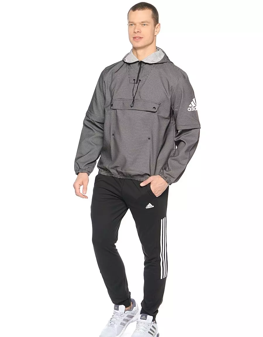 Adidas Anoraki (25 foto's): Vroulike en mans se modelle van Adidas 14284_25