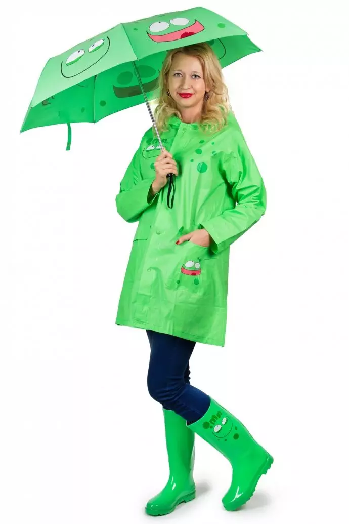 美麗的raincoat（92張照片）：女性的美麗雨衣，雨衣 14301_12