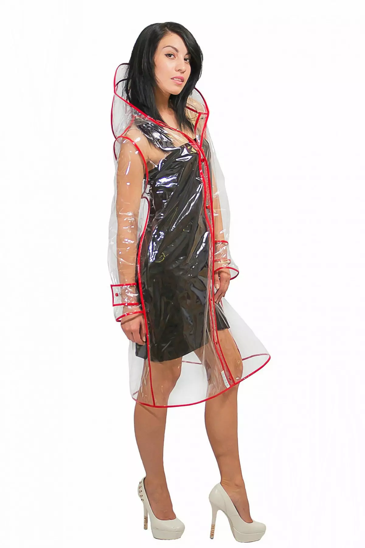 美麗的raincoat（92張照片）：女性的美麗雨衣，雨衣 14301_16