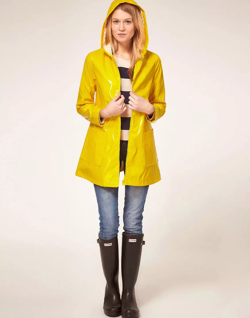 美麗的raincoat（92張照片）：女性的美麗雨衣，雨衣 14301_3