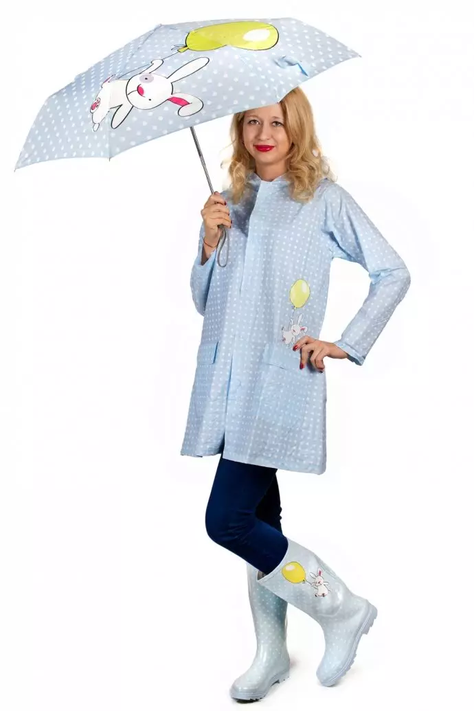 美麗的raincoat（92張照片）：女性的美麗雨衣，雨衣 14301_77