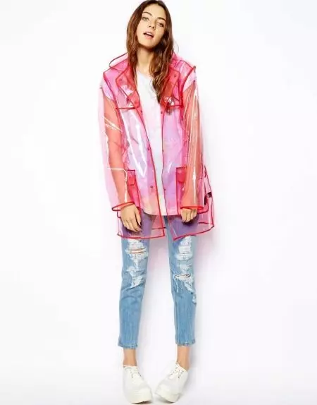 Raincoat transparente (36 fotos): modelos de lóstrego de mulleres de moda 14305_35