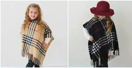 Rompi ponco (26 foto): Rompi ponco jala, jubah elegan untuk wanita, untuk anak-anak, untuk orang tua 14312_14