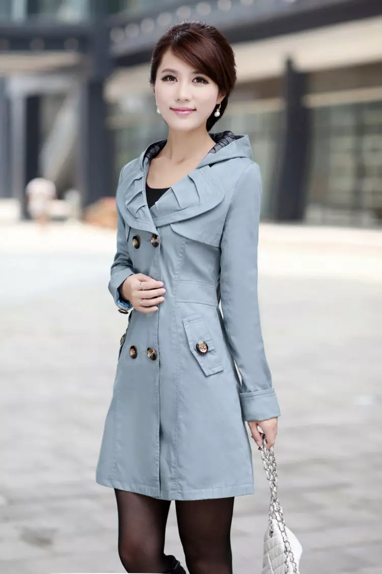Cloak Hooded Female (87 wêneyên): Raincoat, Waterproof, Germ, Cloak-Coat, Parka Raincoat, Long, Demi-Season 14334_13