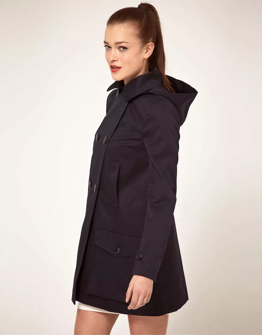 Cloak Hooded Female (87 wêneyên): Raincoat, Waterproof, Germ, Cloak-Coat, Parka Raincoat, Long, Demi-Season 14334_14