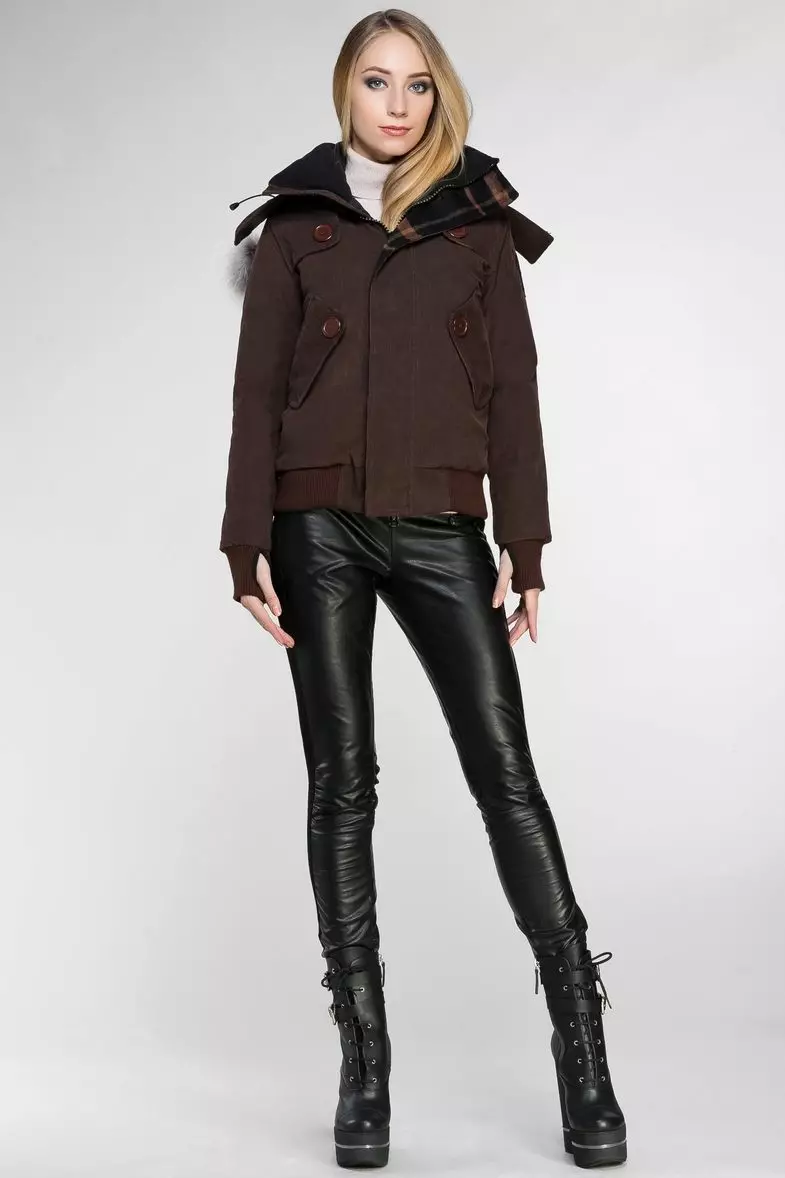 Bayan Aşağı Ceketler 2021 (41 Fotoğraf): Kış, Fince, İsveççe ve Kanada Modelleri 14339_29
