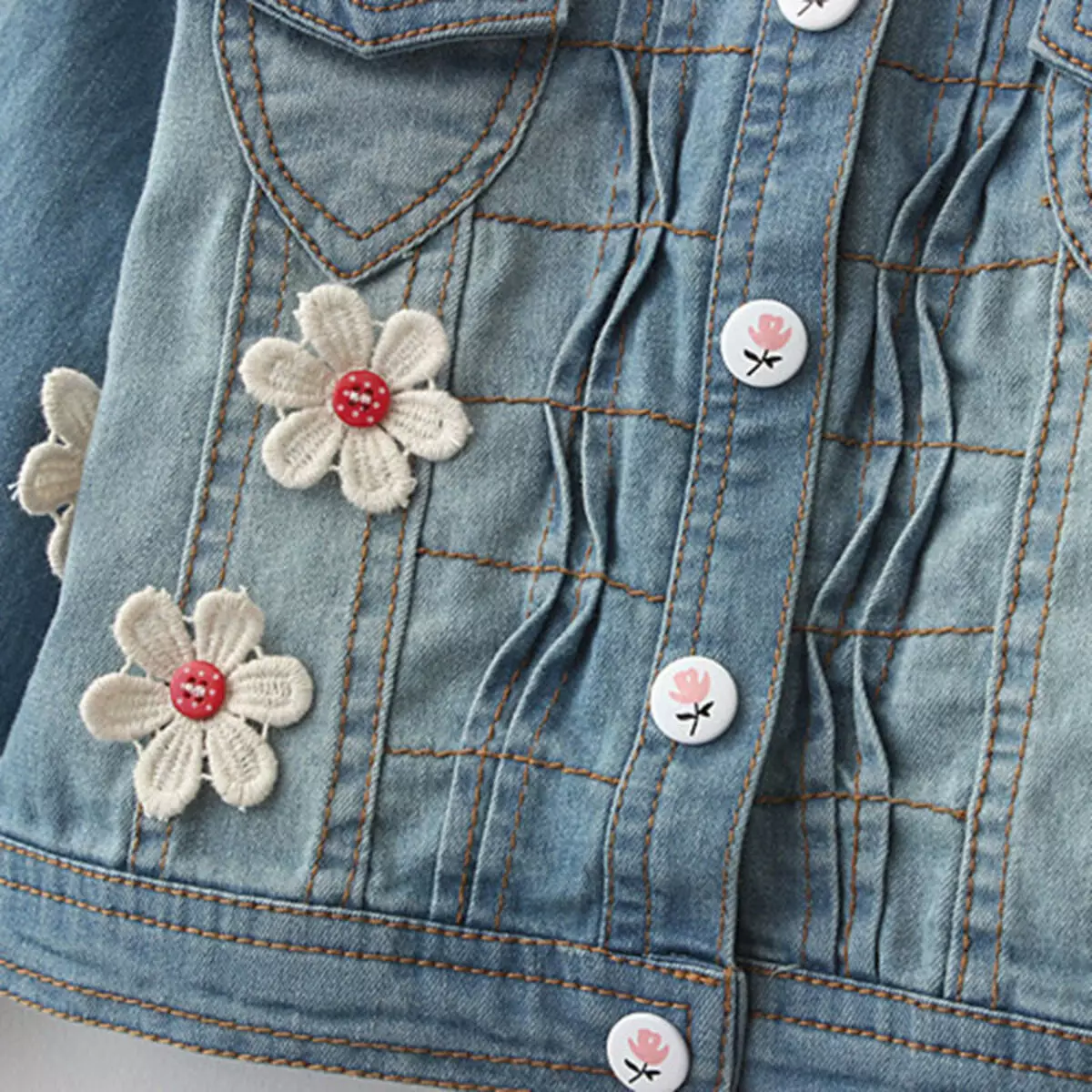 Áo khoác denim có sọc (27 ảnh): Các loại sọc và appliqués, làm thế nào để làm cho chúng trên quần jean 14390_9