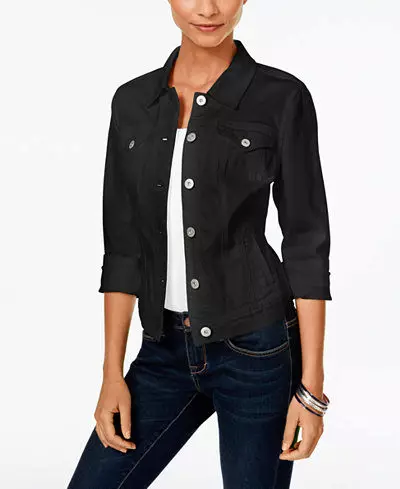 Black Denim Jacket (24 slike): Šta da nose crne traperice 14392_13