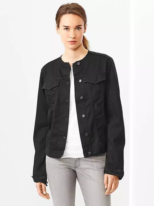 Black Denim Jacket (24 slike): Šta da nose crne traperice 14392_21