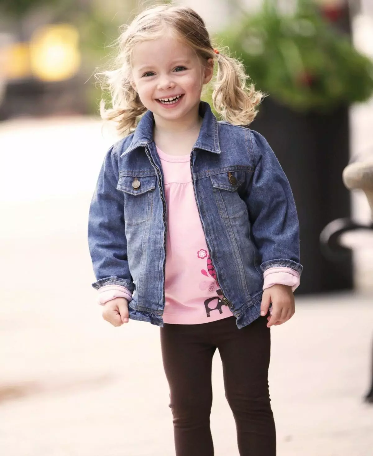 소녀를위한 어린이 데님 재킷 (49) 사진 : 착용 할 것, 낡은 청바지의 패턴 14394_19