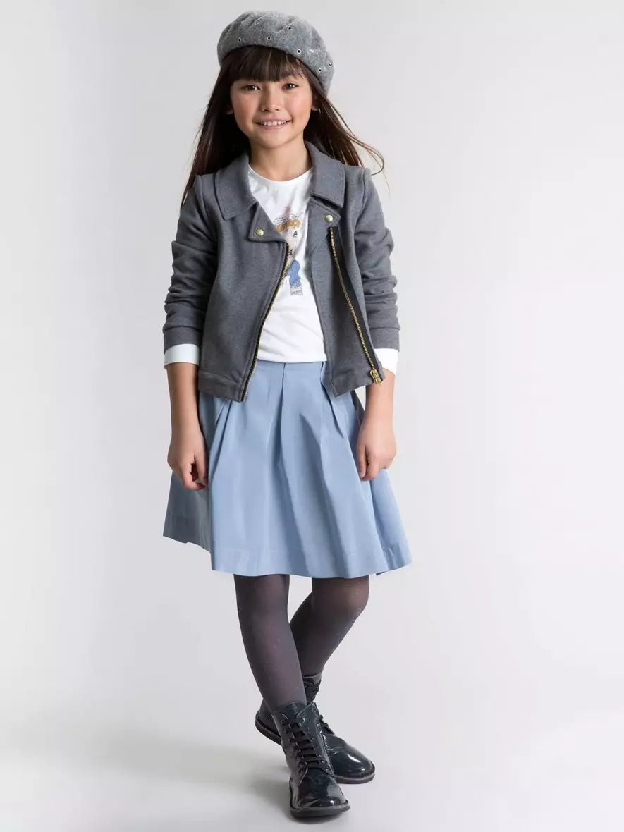 소녀를위한 어린이 데님 재킷 (49) 사진 : 착용 할 것, 낡은 청바지의 패턴 14394_31