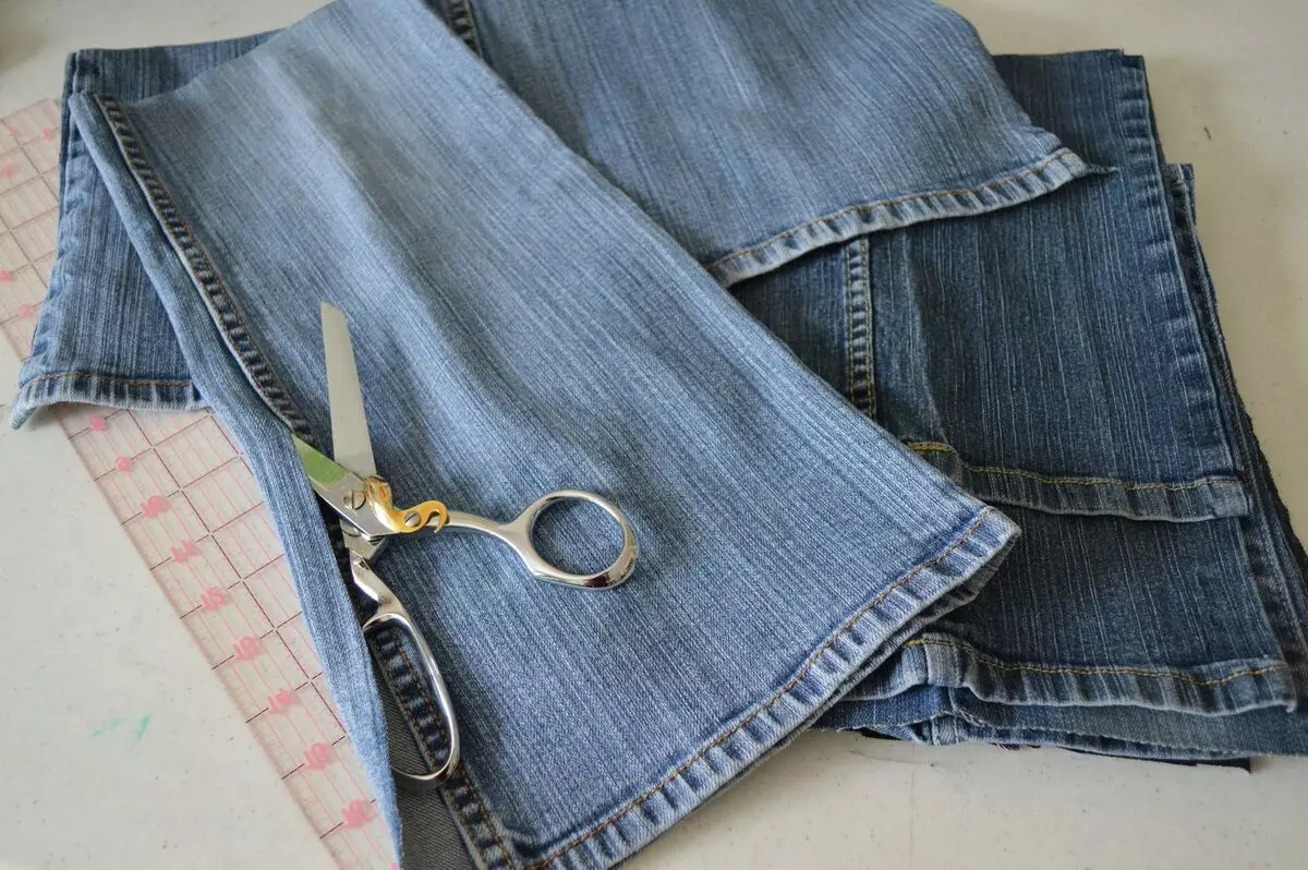 Chaqueta de denim para nenos para unha nena (49) Foto: Que vestir, patróns de vellos jeans 14394_35