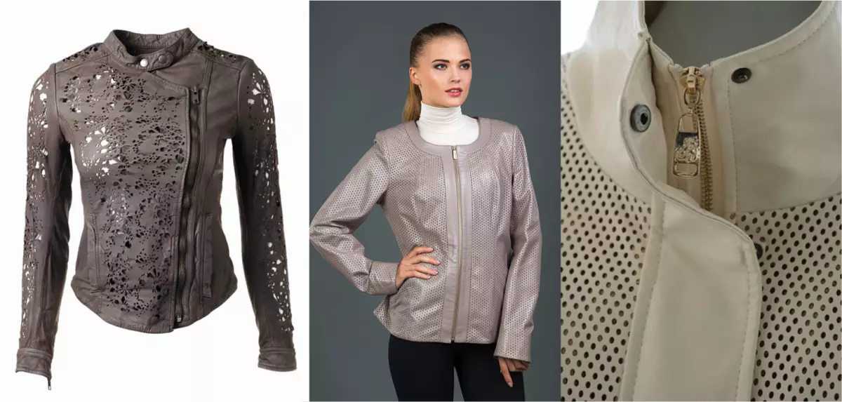 Sieviešu jakas, kas izgatavotas no īstas ādas (86 fotogrāfijas): Python, krokodils, bison, jēra gaļa, čūska, perforēta āda, mīksta un bieza, kombinēta āda 14395_76