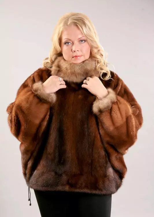 Furies de piel de visón (85 fotos): desde el visón escandinavo, modelos largos para mujeres completas 14413_7
