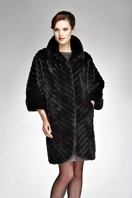 Mink town fur coat (34 mga larawan): modelo 14414_21